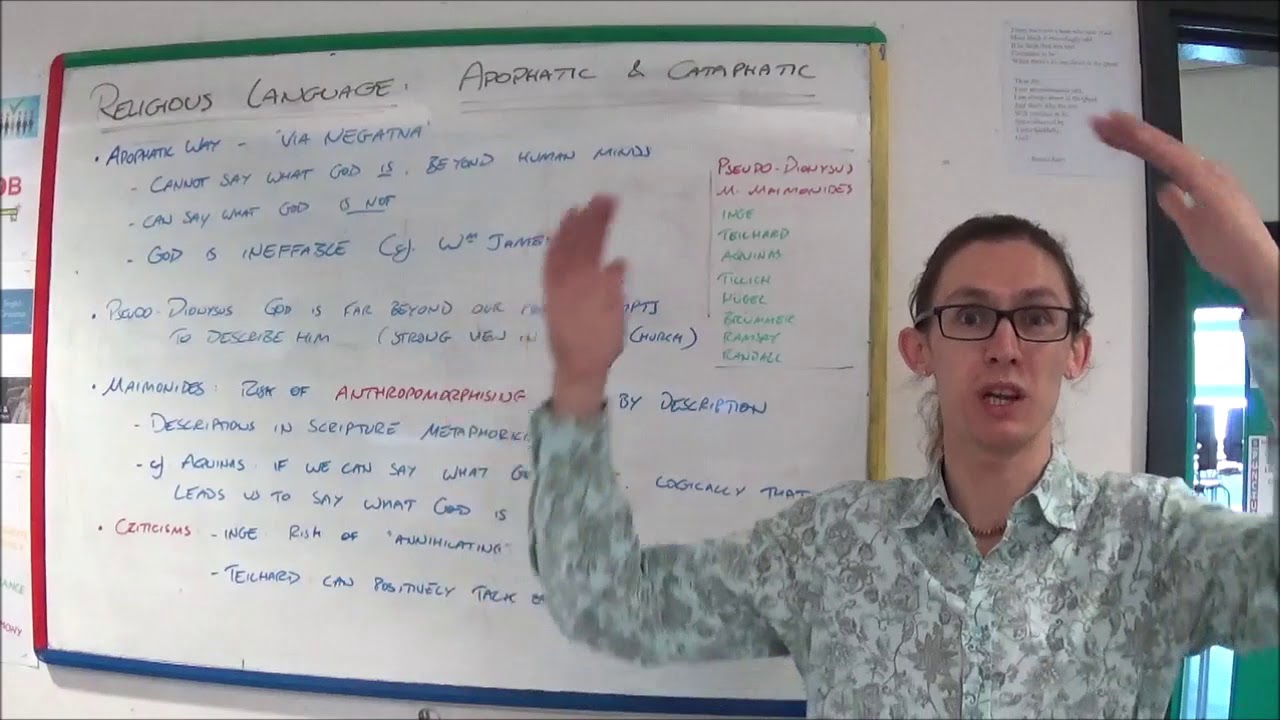 12 Religious Language: Apophatic & Cataphatic Ways