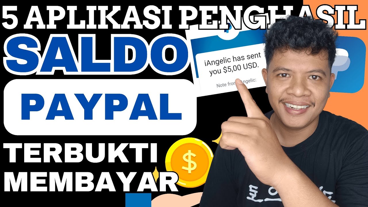 5 Aplikasi Penghasil Saldo Paypal 2025! 100% Work! Dapat $5/Hari! (Tanpa Modal)