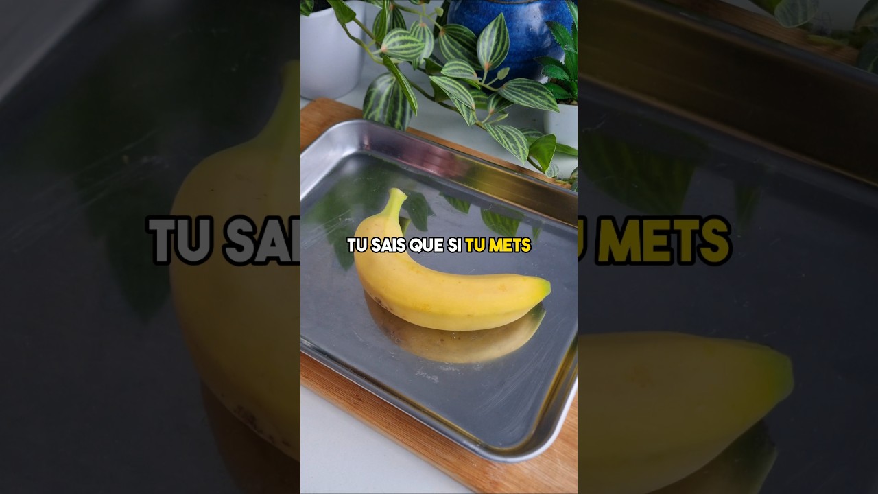 HACK BANANE INCROYABLE !!! #patisserie #recette #banane #sorbet #glace #kcal