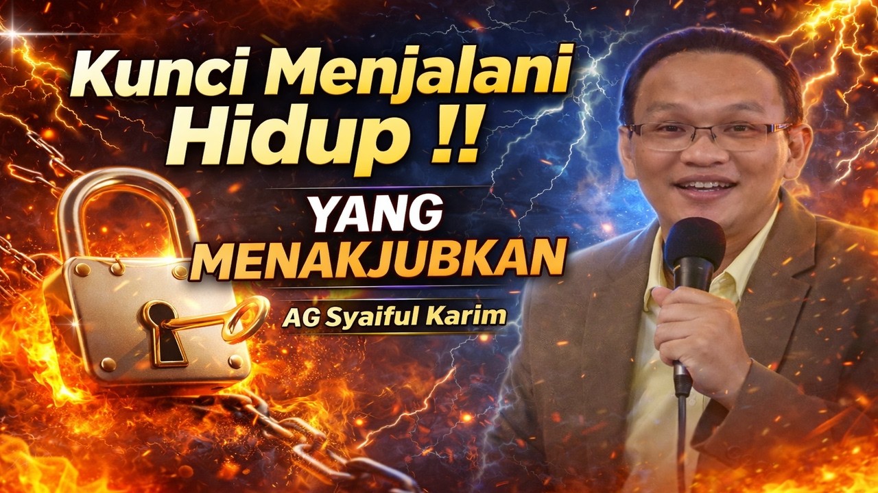 Kunci Menjalani Hidup Yang Menakjubkan ‼️AG Syaiful Karim