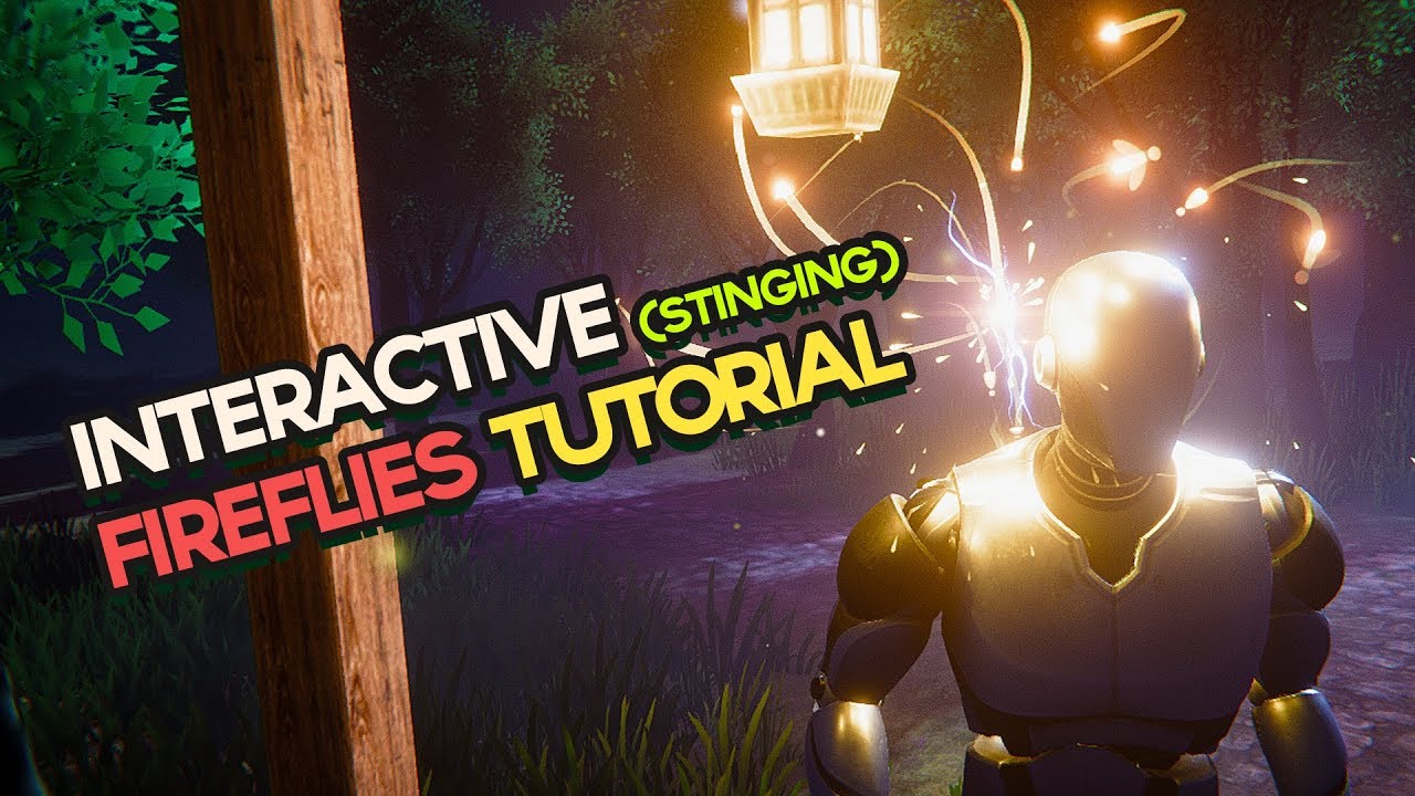 Unity VFX - Interactive Fireflies w/ Sound + Stinging (Particle System Tutorial)