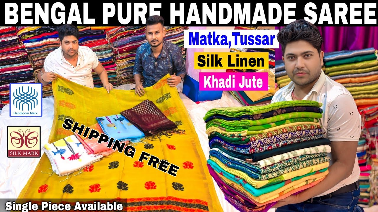100% Pure Matka Silk | Tussar Silk | Silk Linen | Pure Linen | Resham Muslin