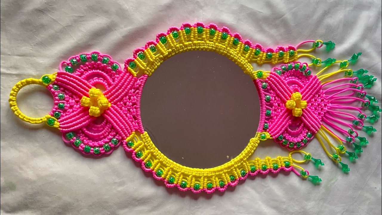 Macrame Mirror Wall Hanging #macrame