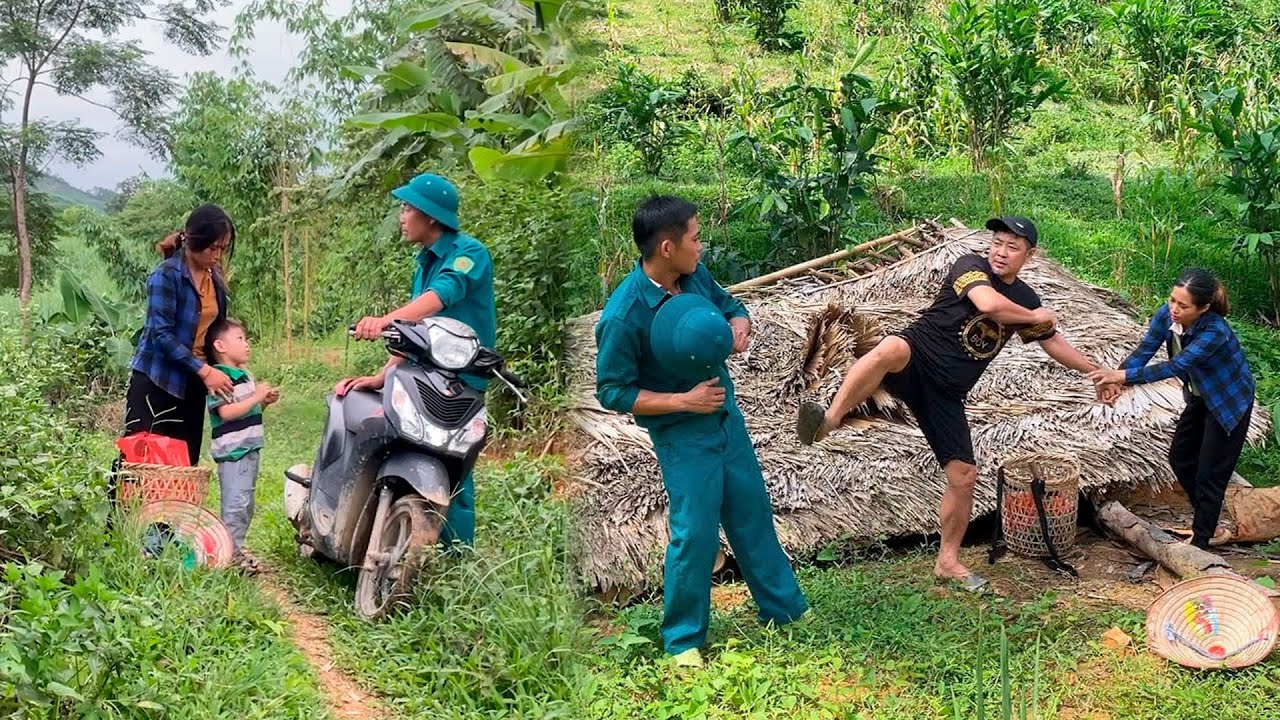 A single mother was helped by the police to escape her bad husband
