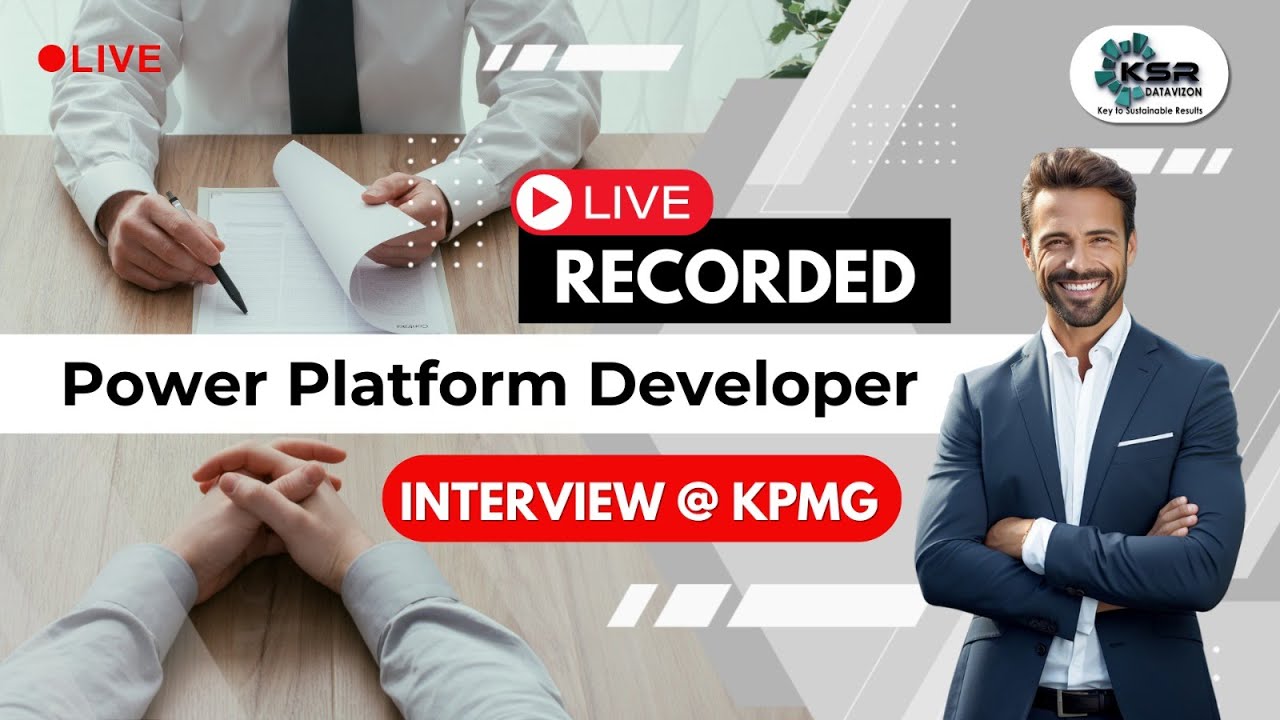 Round 1 Interview at KPMG | Power Apps Secrets Revealed KPMG Live Interview Experience!