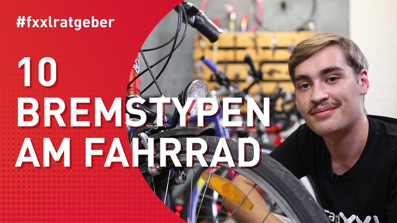 10 verschiedene Bremstypen am Fahrrad erklärt! | Felgenbremse | Scheibenbremse | V-Bremse