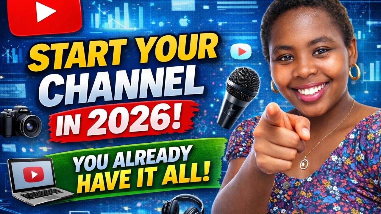 EVERYTHING YOU NEED TO START A YOUTUBE CHANNEL IN 2026! #smallyoutuber #youtube 