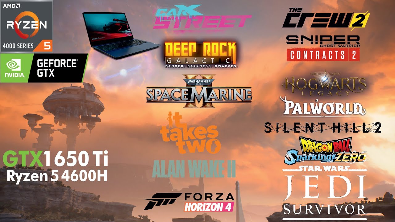 GTX 1650 Ti Laptop GPU in 2024 Tested in 13 Games at 1080P (AMD Ryzen 5 4600H)