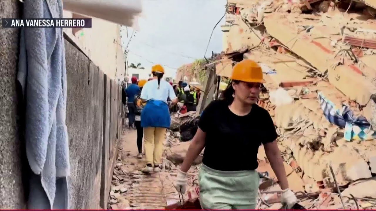 Another earthquake felt in Venezuela as families search for missing loved ones