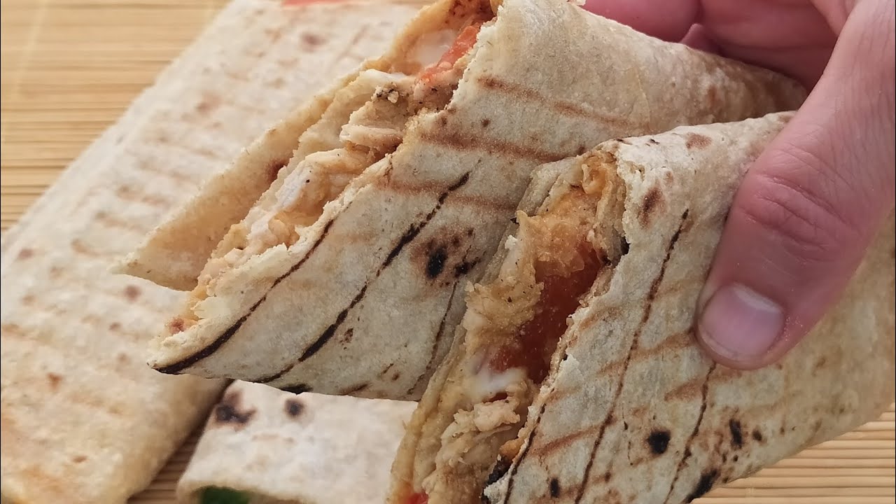 طاكوس بالخبز الباكستاني 👍بدقيق القمح الكامل صحي لذيذ وسريع التحضير#الخبز الباكستاني#خبز التورتيلا #