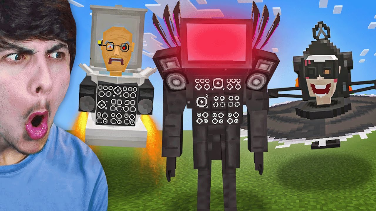 JE JOUE À UN MODE SKIBIDI TOILET MINECRAFT... (c'est trop cool)