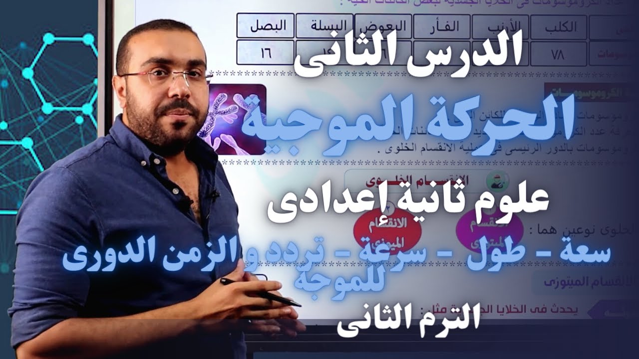 علوم ثانية إعدادي 2023 | درس الحركة الموجية   | أهم خصائصها  - الجزء الثانى - تر2 | أ/ أحمد طارق