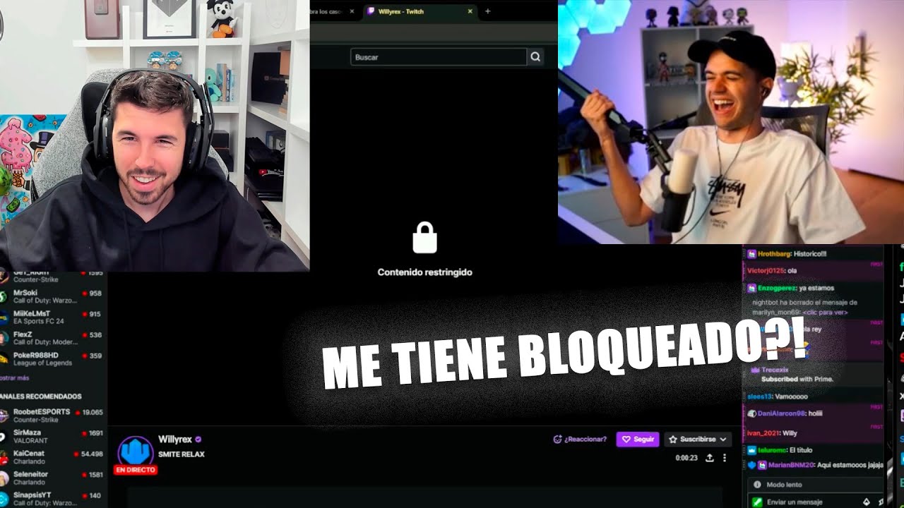 Willyrex tiene bloqueado a Staxx... 😅😂