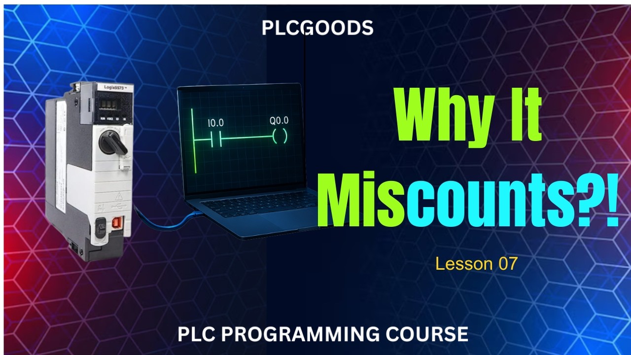 PLC Counter Tutorial: Up-Counter & Down-Counter RSLogix 500  | Lesson 6