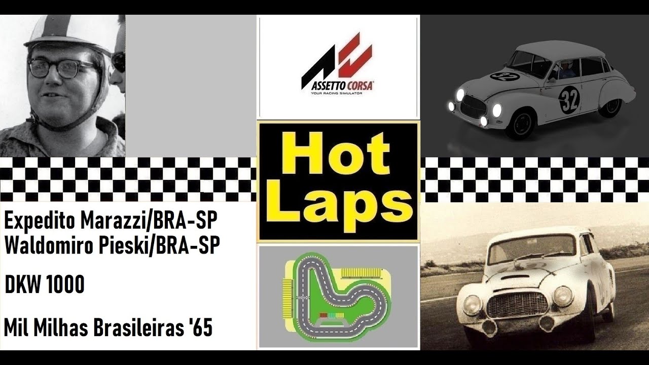 HOT LAPS  - E.Marazzi - W.Pieski / DKW 1000 / Mil Milhas Brasileiras '65