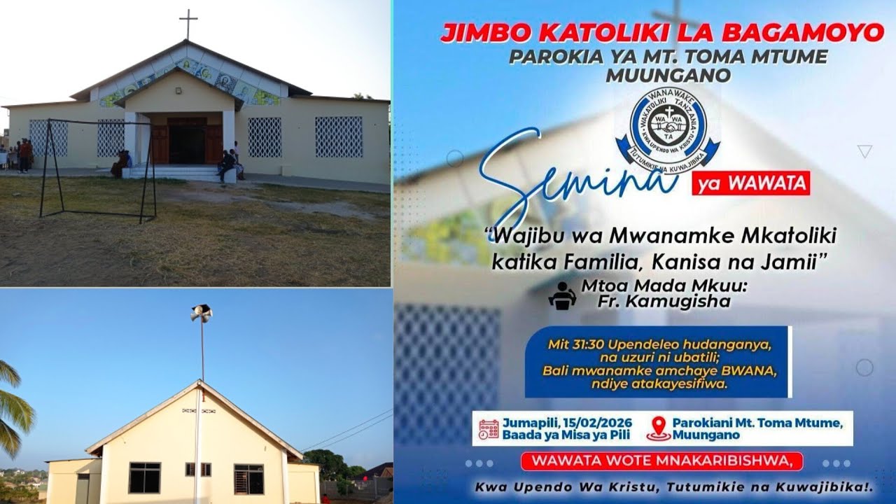 #LIVE || MISA TAKATIFU YA DOMINIKA  SITA MWAKA A KANISA PAROKIA YA MUUNGANO-JIMBO KATOLIKI BAGAMOYO.