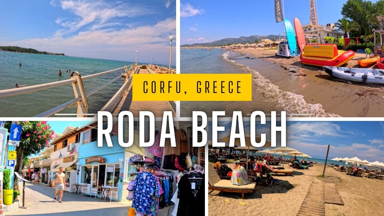 Stunning Summer Walk at Roda Beach, Corfu, Greece | Breathtaking Views in 4K with GoPro 12