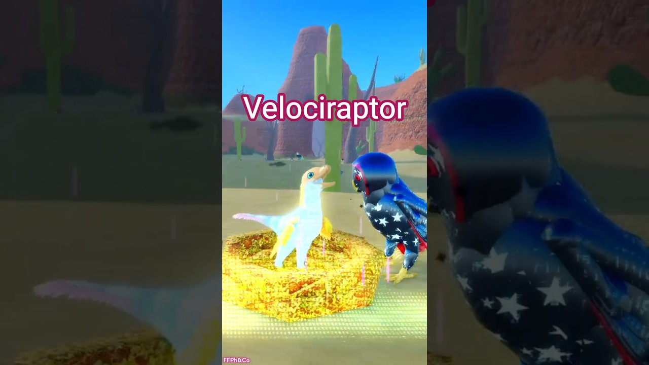 Velociraptor * new * Extinct Bird 🐤🦴 Feather Family #RobloxShorts #FeatherFamily