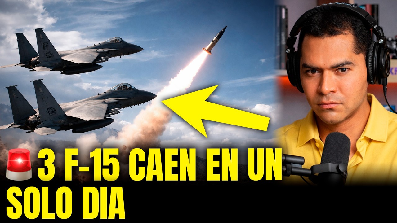 ALERTA MILITAR: TRES F-15 de EEUU CAEN tras IMPACTO de MISILES!