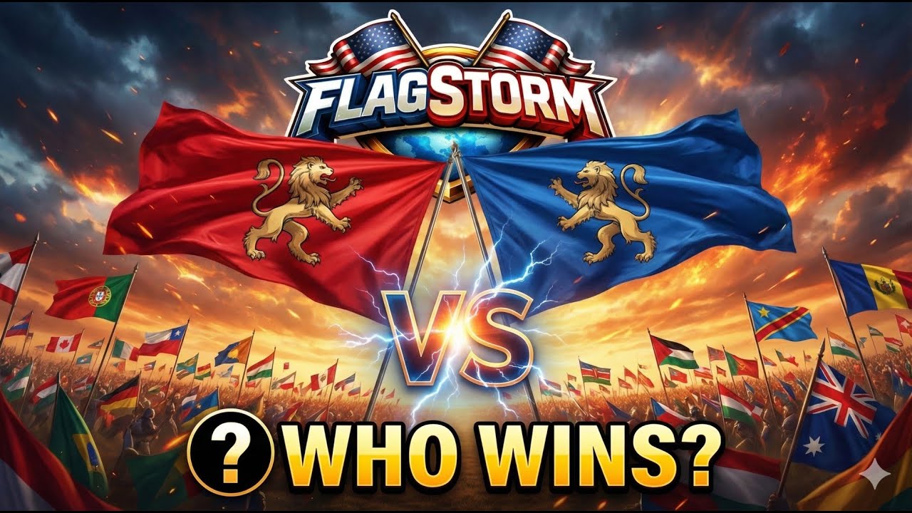Epic Flag Battle: Which Country Will Win? 🌍🔥#flagstorm #flagbattle