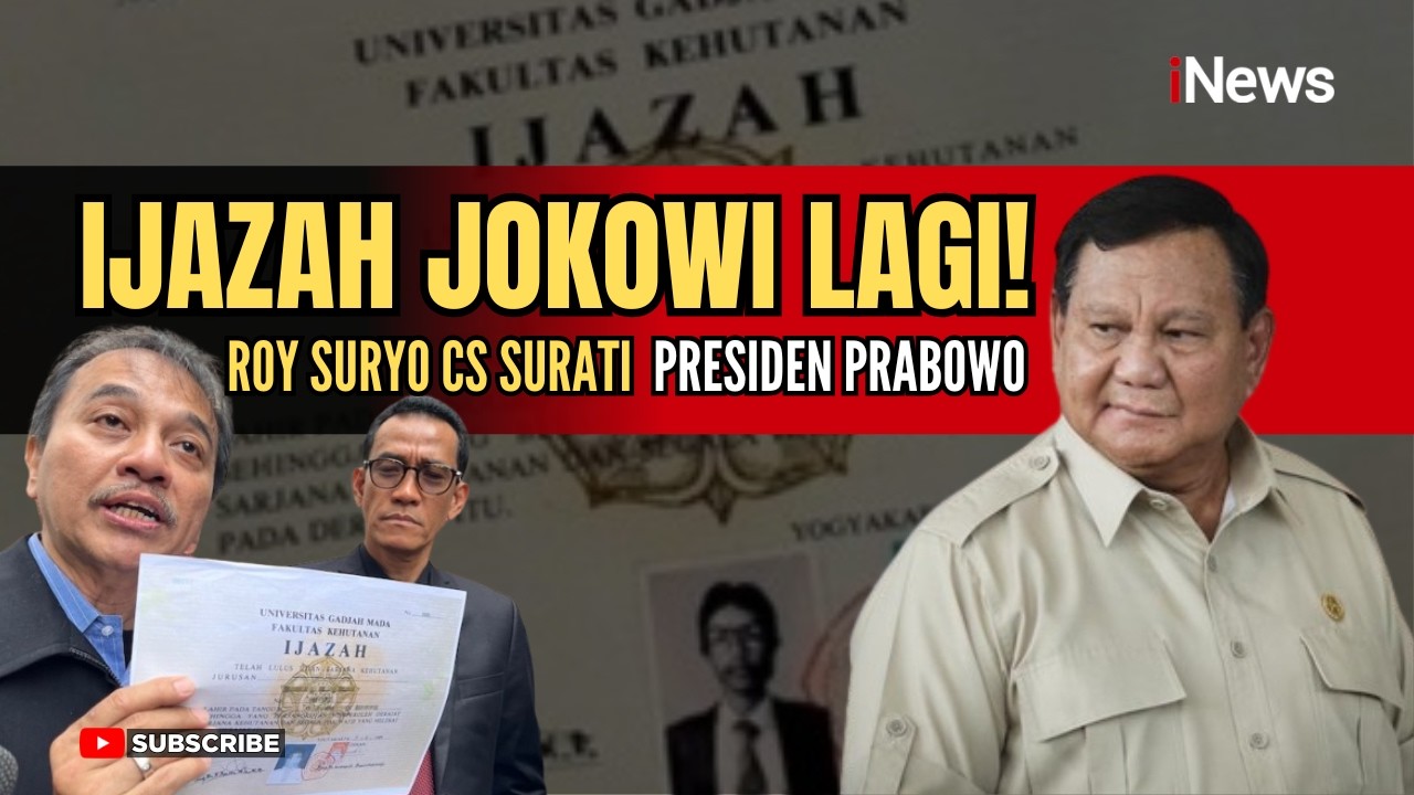 Kasus Ijazah Jokowi Kembali Dipanaskan! Roy Suryo Cs Tulis Surat ke Prabowo, Minta Transparansi