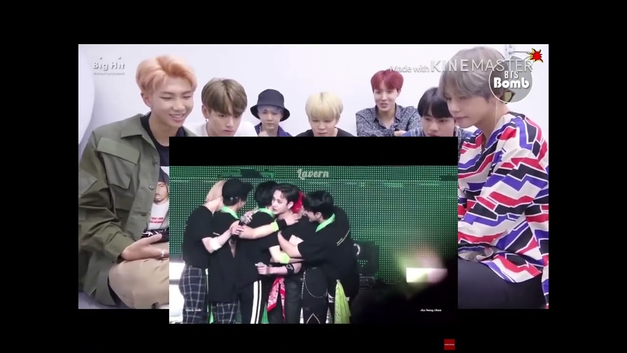 Bts reaction to stray kids love bangchan