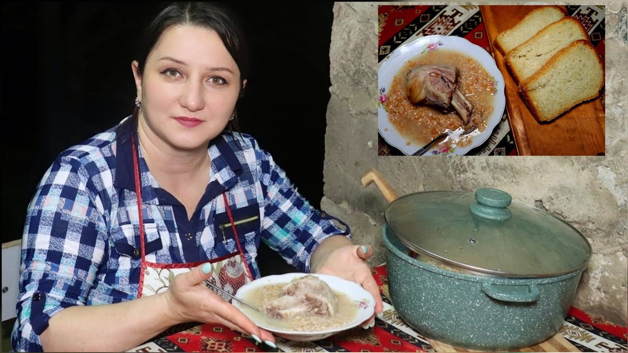 ՔԱՇԿԱ` Ձավարով և Խոզի Մսով Ապուր - Суп из свинины с полбой - Շամշադինի Համը - Шамшадин