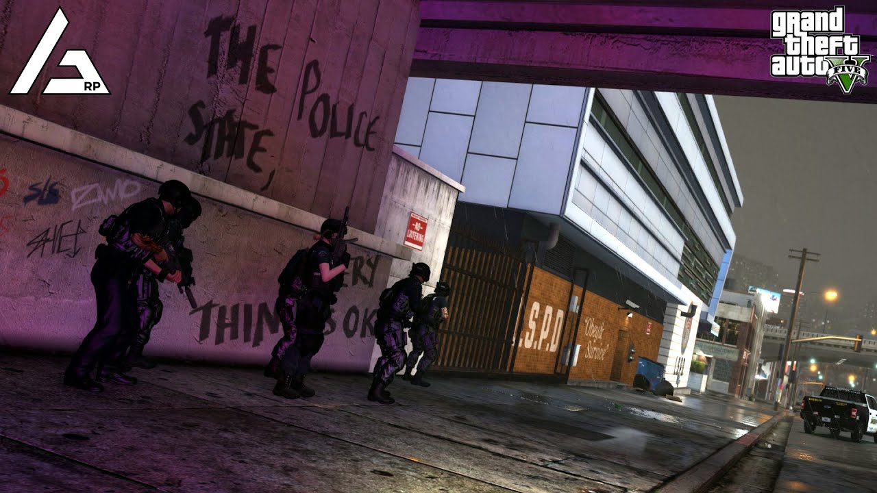 Criminals Take Over Mission Row PD! - GTA 5 Roleplay - ARP - 1311.