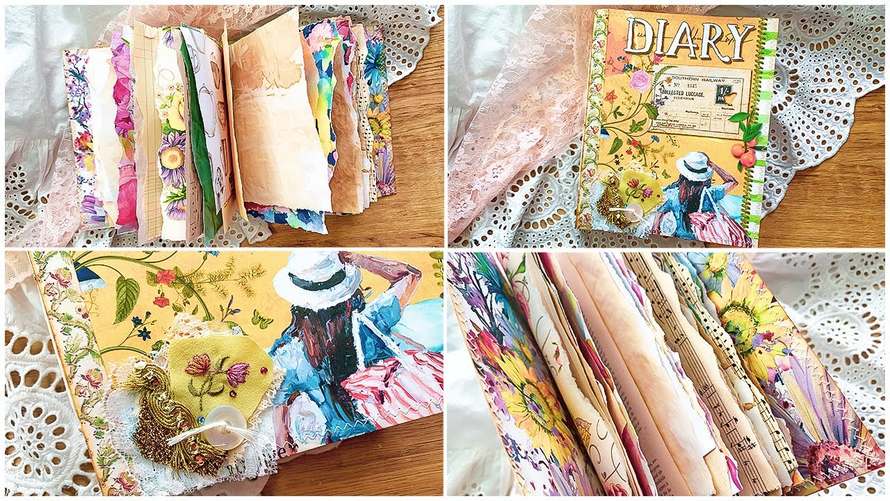 ✨✂️ Daphne's Diary JUNK JOURNAL #2 Choosing Papers and Binding
