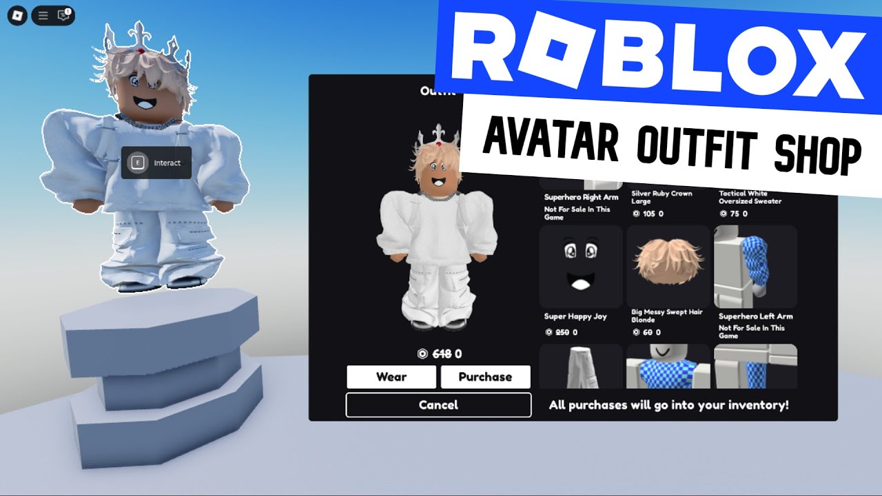 Как создать игру с магазином одежды для аватара на Roblox (БЕСПЛАТНЫЙ ИГРОВОЙ НАБОР 2025)