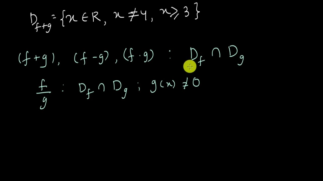 How does the domain change when we combine functions? | Relations and Functions | XI | Khan Academy
