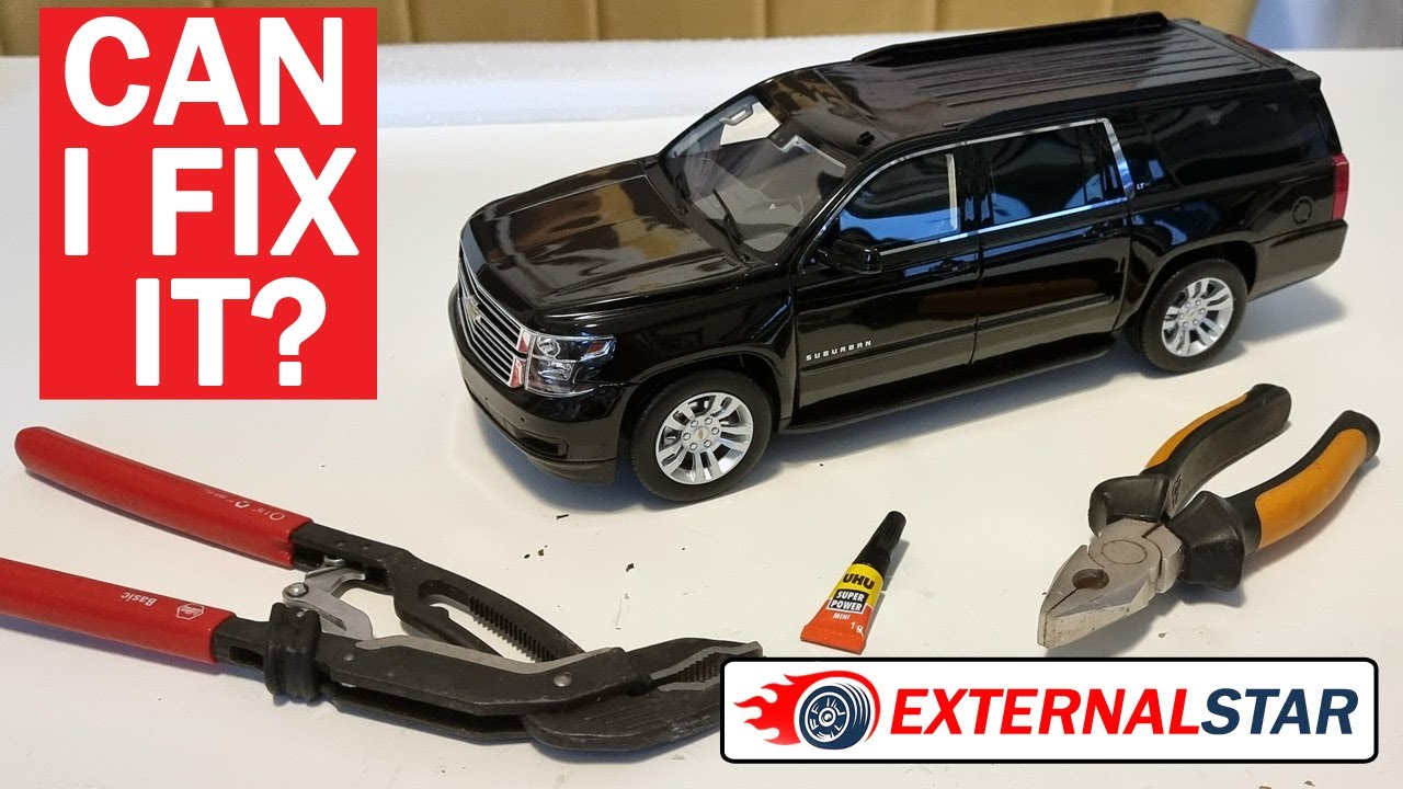 Chevrolet Suburban LTZ 2015 1:18 scale resin model by GOC - unboxing and review