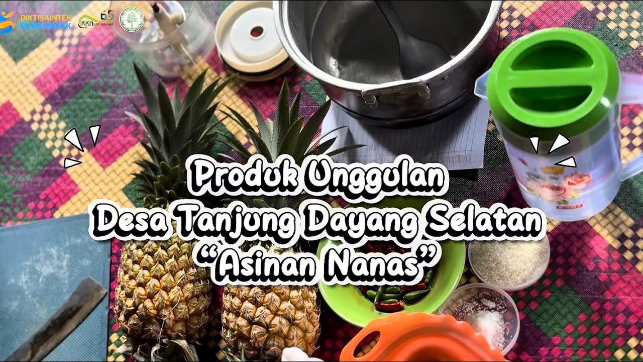 Produk Unggulan Desa Tanjung Dayang Selatan “Asinan Nanas”.