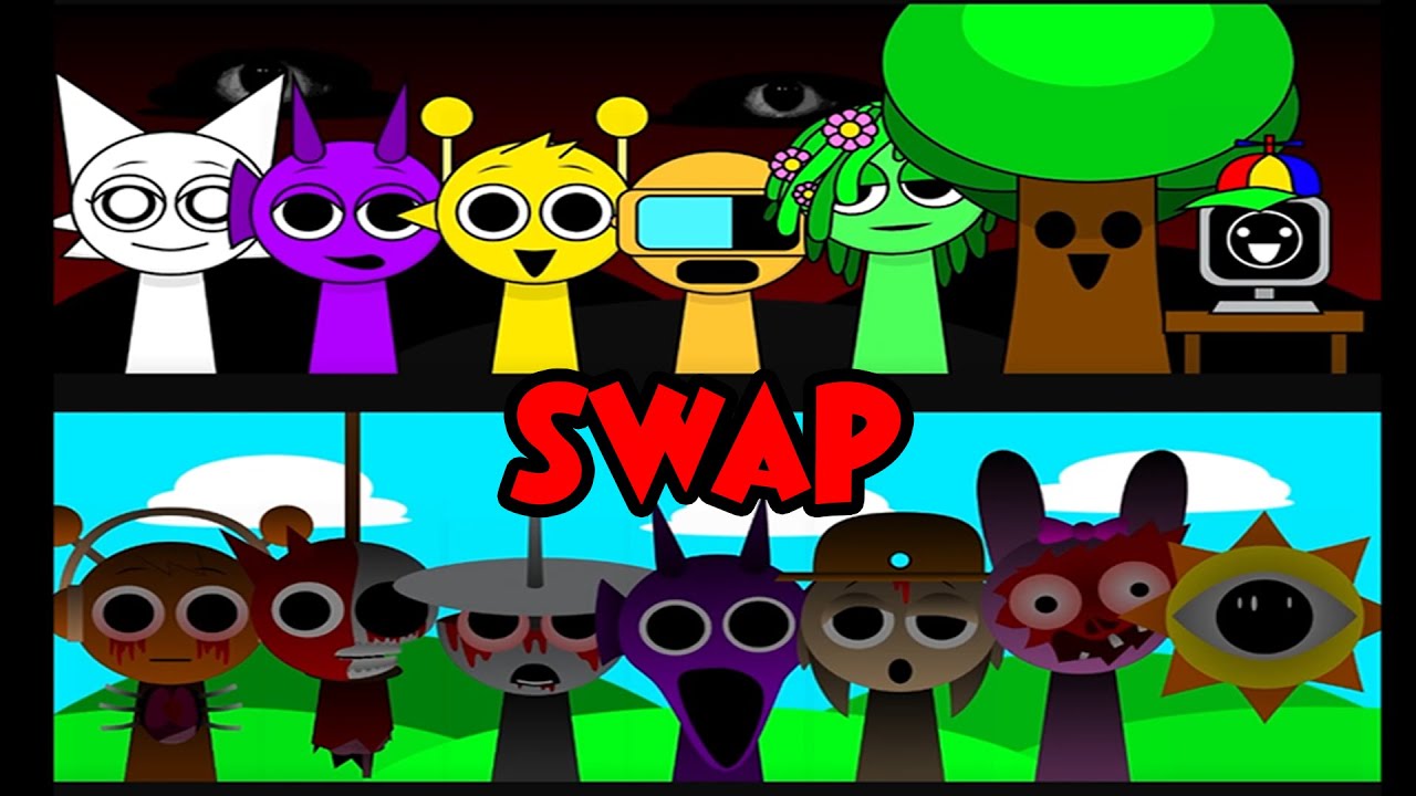 Incredibox Sprunki Swap: I swapped Fun in horror and horror in fun