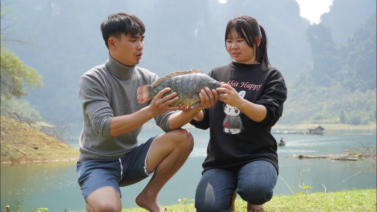What would it be like to go fishing and grill your catch on a beautiful island by the river?
