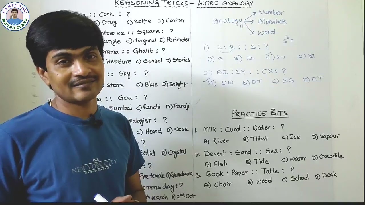 Best Reasoning Tricks in Telugu I Word Analogy I Useful to All Competitive Exams I Ramesh Sir Maths