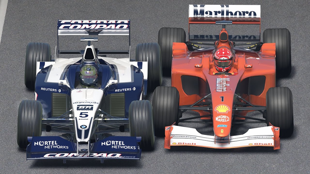 Michael Schumacher vs Ralf Schumacher | Ferrari F2001 vs Williams-BMW FW23 | F1 2001 at Imola