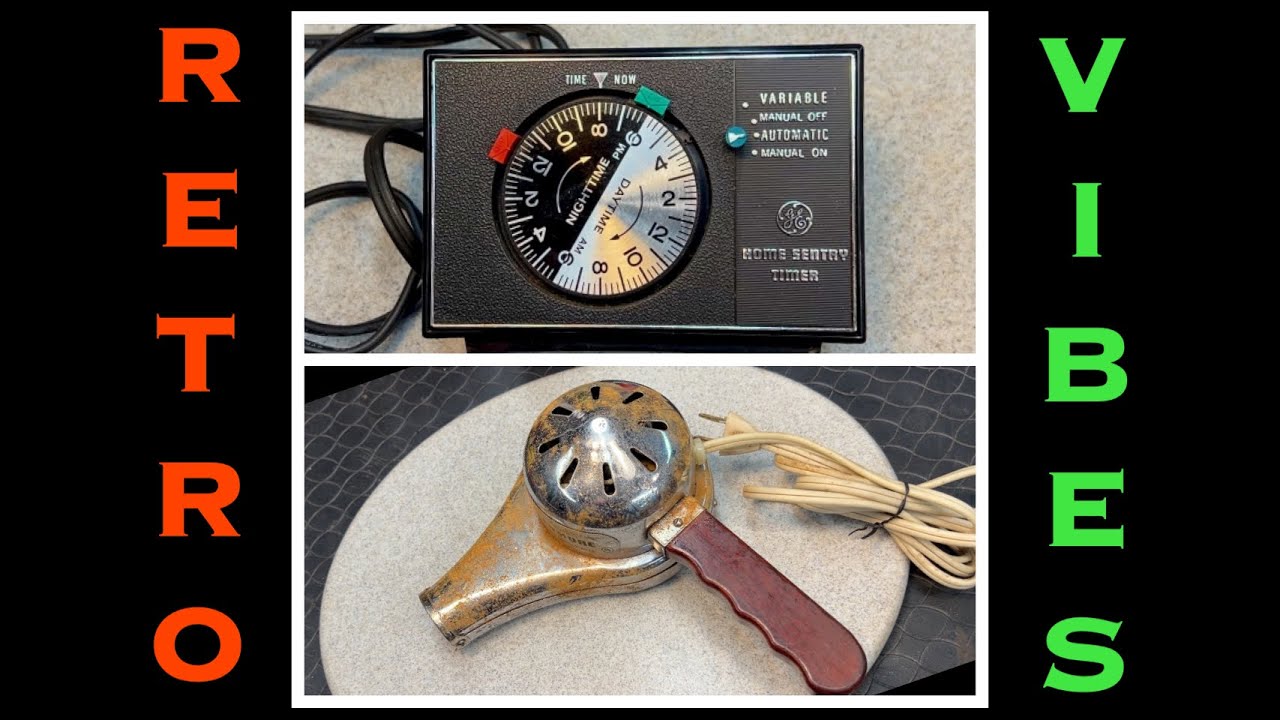 Antique GE Home Sentry Timer- 1957 Kenmore Hair Dryer. -Teardown and Serviced.