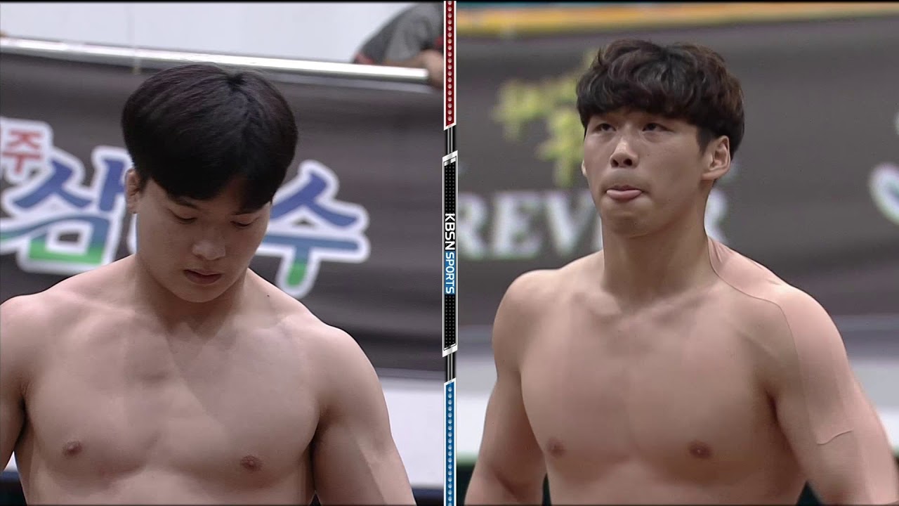 시도대항씨름[대학교부 단체전 결승] 영남대학교 이재섭 VS 한림대학교 허선행