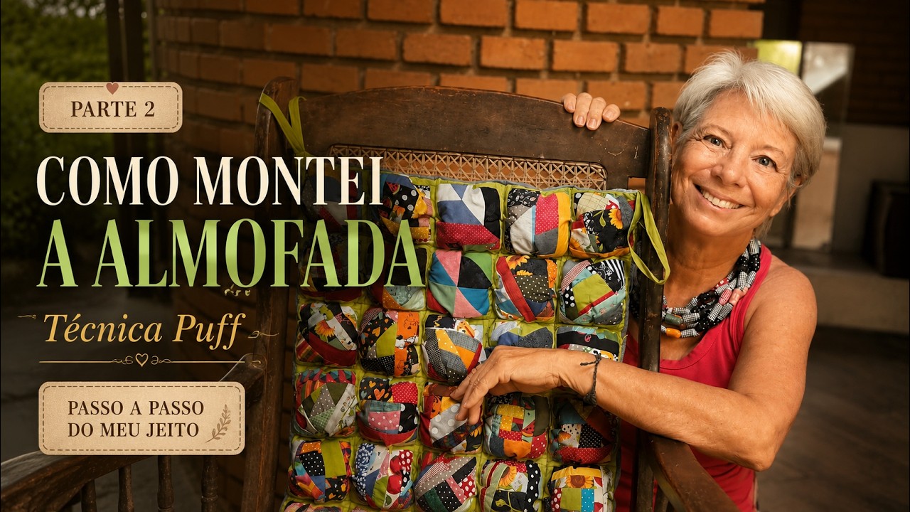 Almofada Puff Passo a Passo – Aula Completa com Acabamento Profissional!