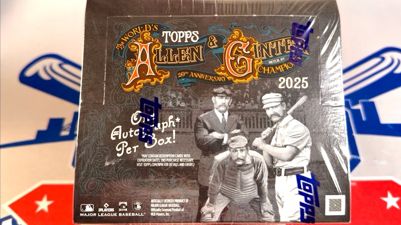 НОВИНКА! Бейсбольные карточки Allen & Ginter X 2025 года.