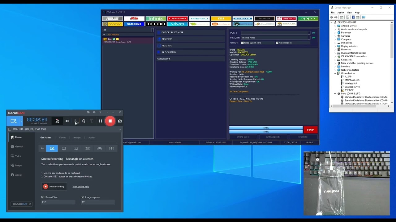 Unlock Demo Realme C85 Pro (RMX5555) Via CF-Tools Pro
