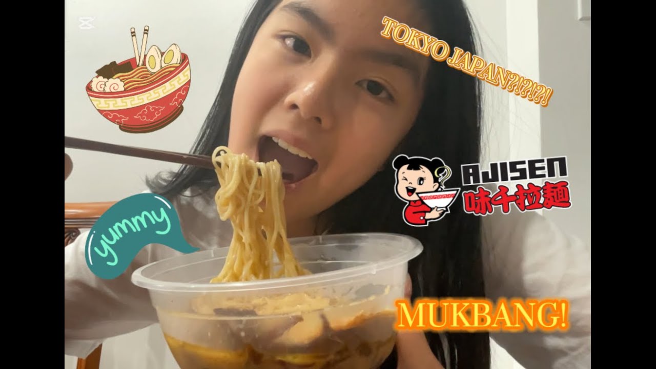Ajisen Ramen Mukbang!!!! (SO GOOD) + Chat about Tokyo Japan?!?!?!!!?!? 🇯🇵