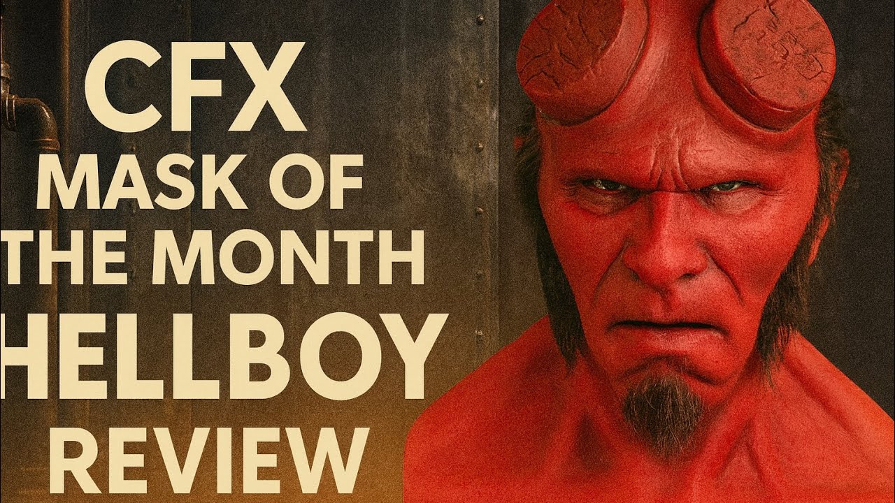 Ultra-Rare CFX Hellboy Silicone Mask Review | 2011 One-Off Mask of the Month