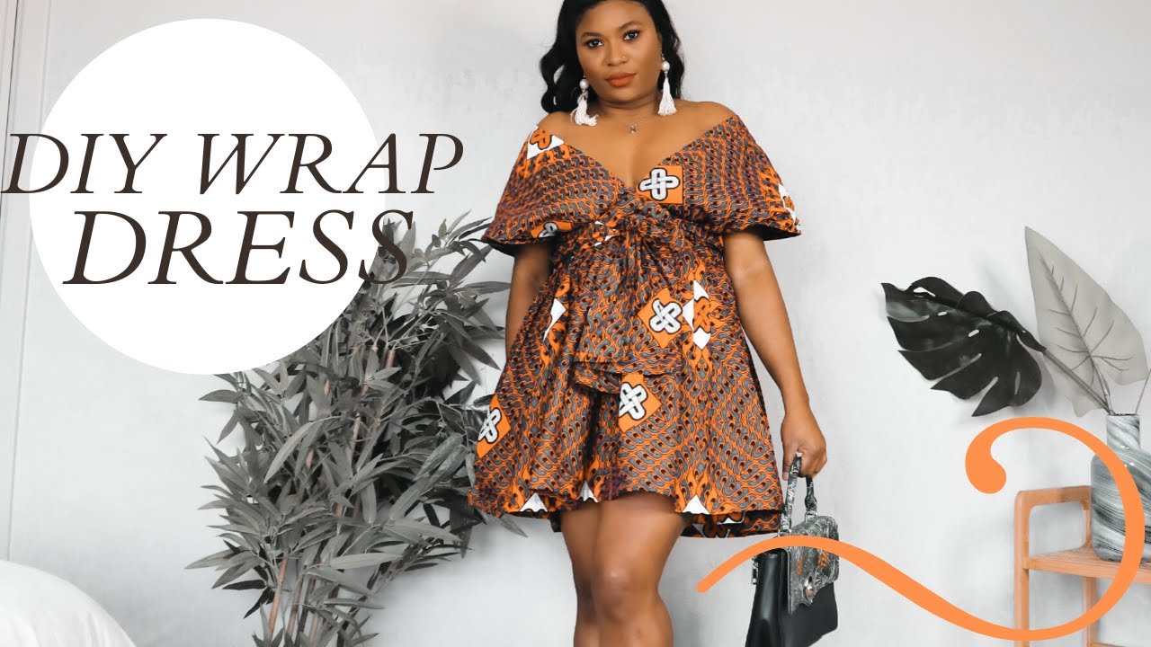 HOW TO SEW AFRICAN PRINTS INFINITY WRAP DRESS | Tynafey
