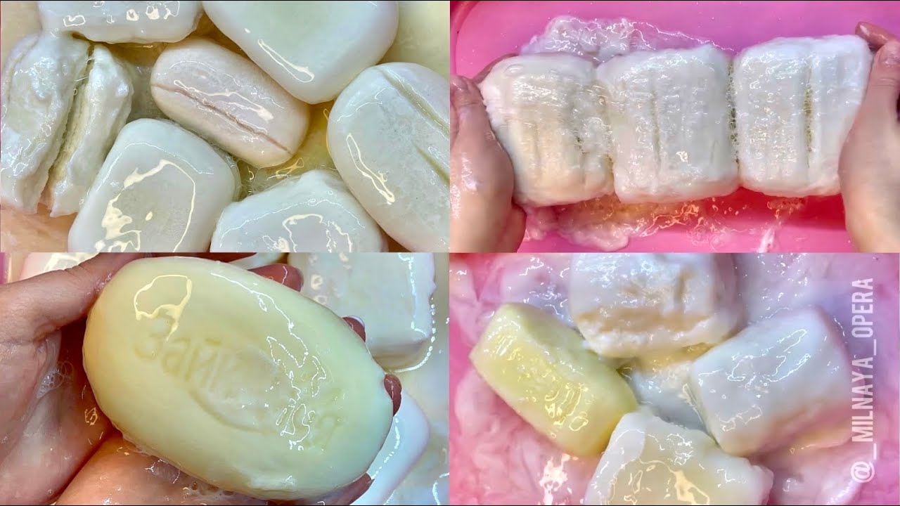 Super mushy white soap soaked compilation🤍🤍 By ig: _milnaya_opera
