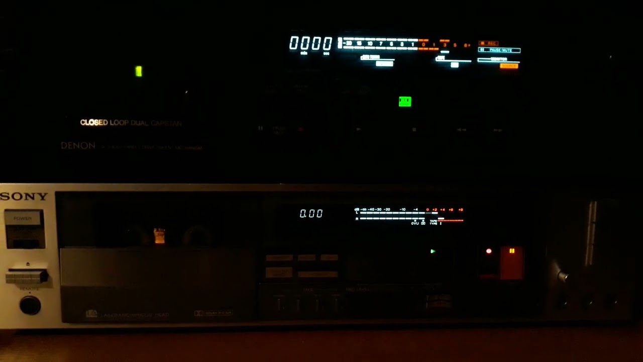sony tc-fx77 & denon dr-m44hx  display