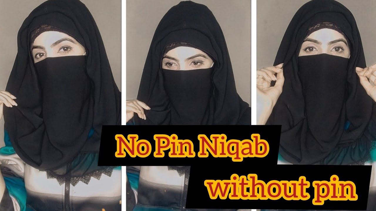 Niqab Style Without Pin | No pin Hijab and Niqab Style | Full coverage | Niqab Tutorial