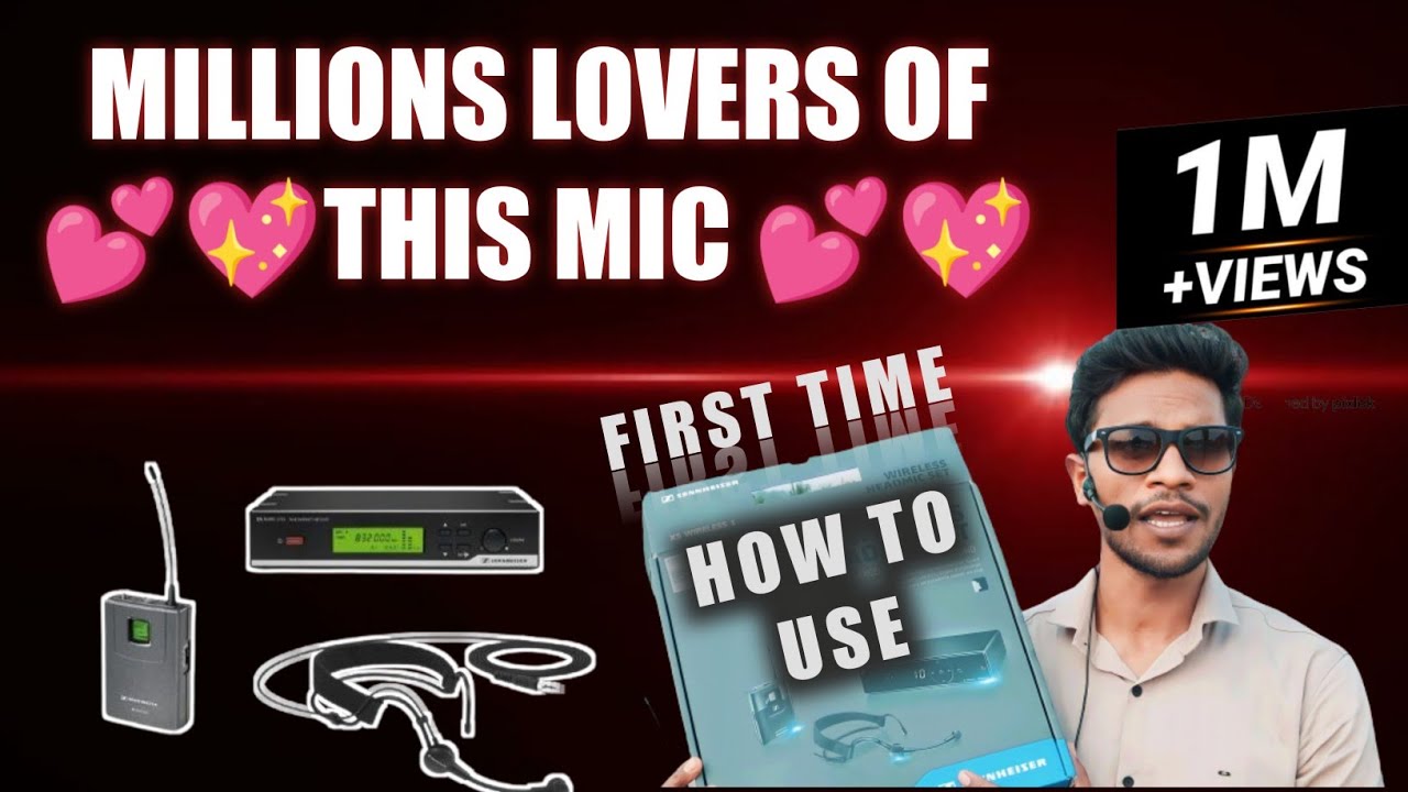 How to Use First Time Sennheiser XSW 1-ME3 Wireless Headmic Microphone sennheiser