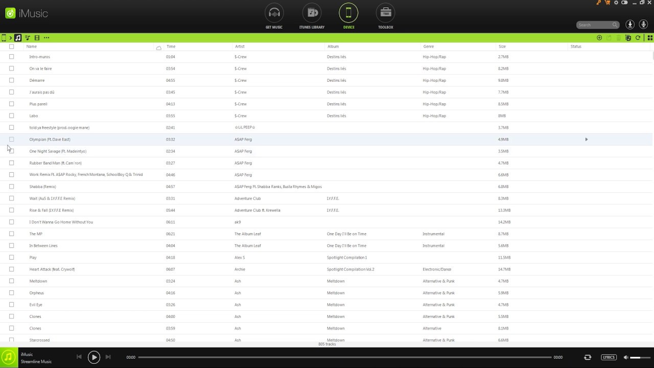 Export Music from iPhone/iPod/iPad to PC/Mac